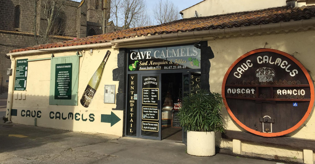 Boutique des caves Calmels à Vias